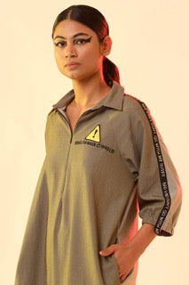 Olive Caution Dress