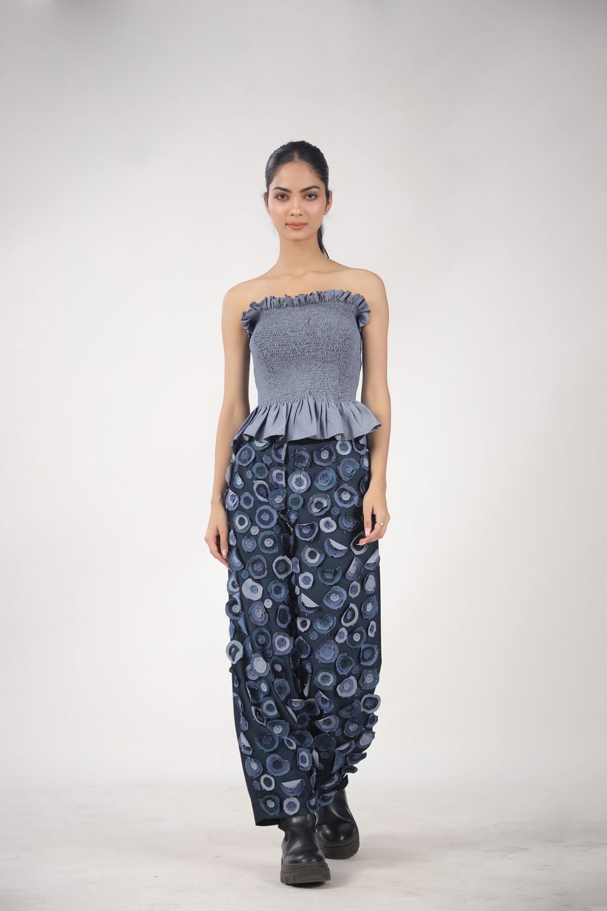 Circle Of Life Pants with Smocked Top