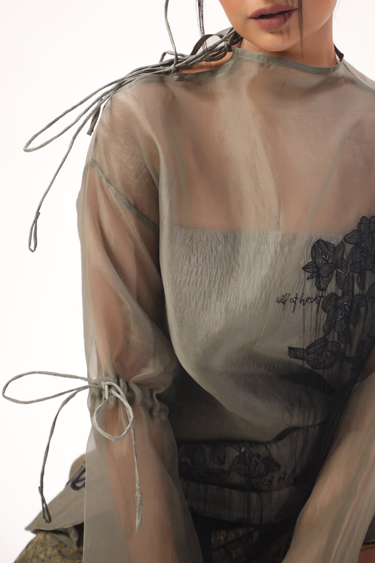 Organza wild at heart top