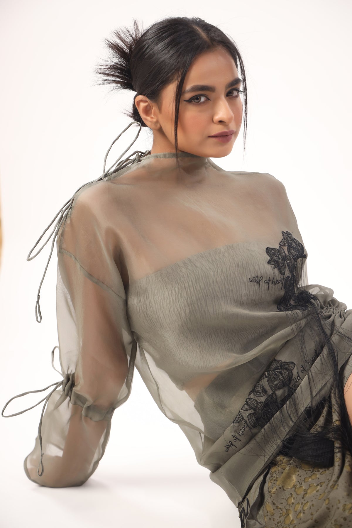 Organza wild at heart top