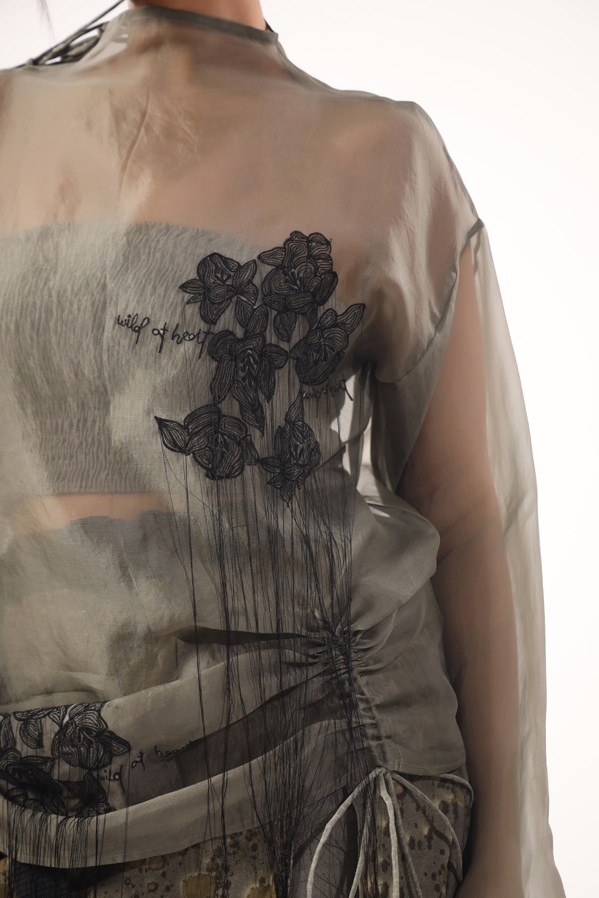 Organza wild at heart top