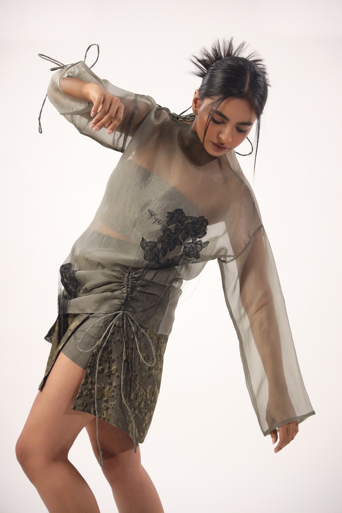 Organza wild at heart top