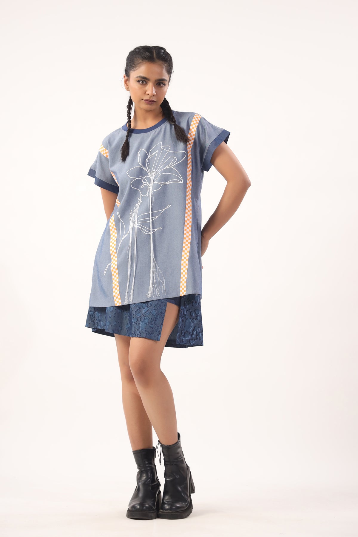 Wild at heart denim top