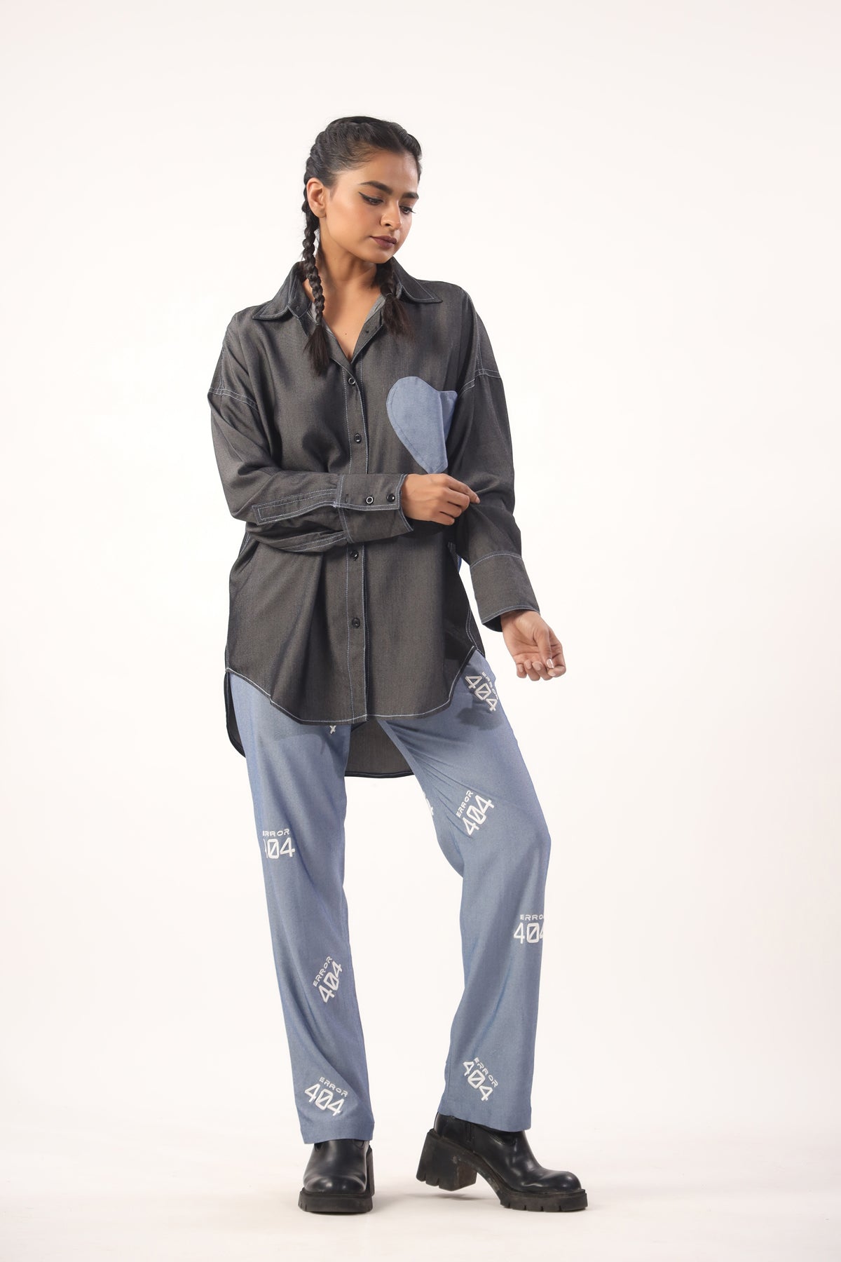 Heart to Heart shirt and 404 pants