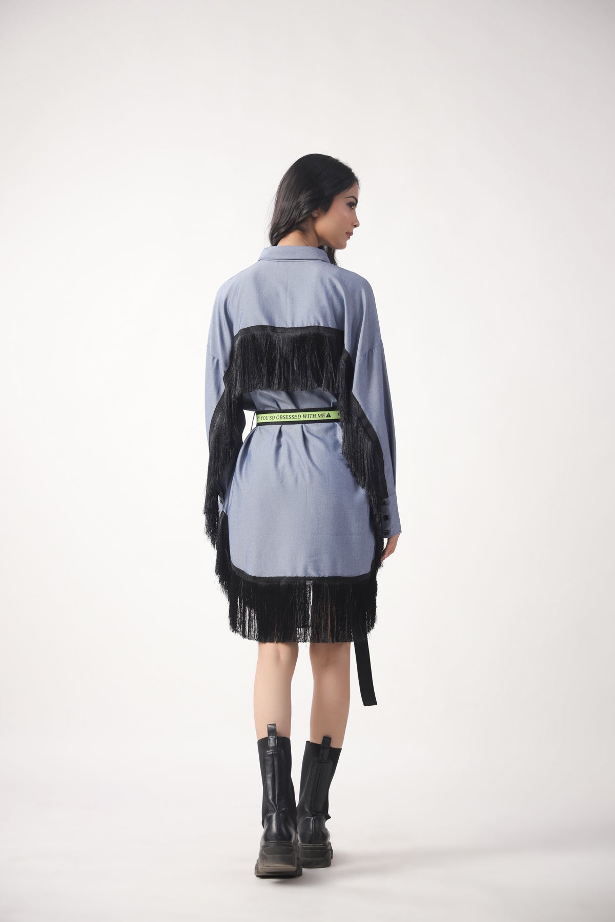 Jacket Dress With Tassels