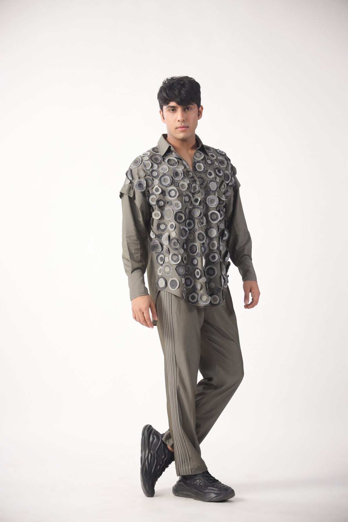 Circle of Life Shirt and Straight Line Pants