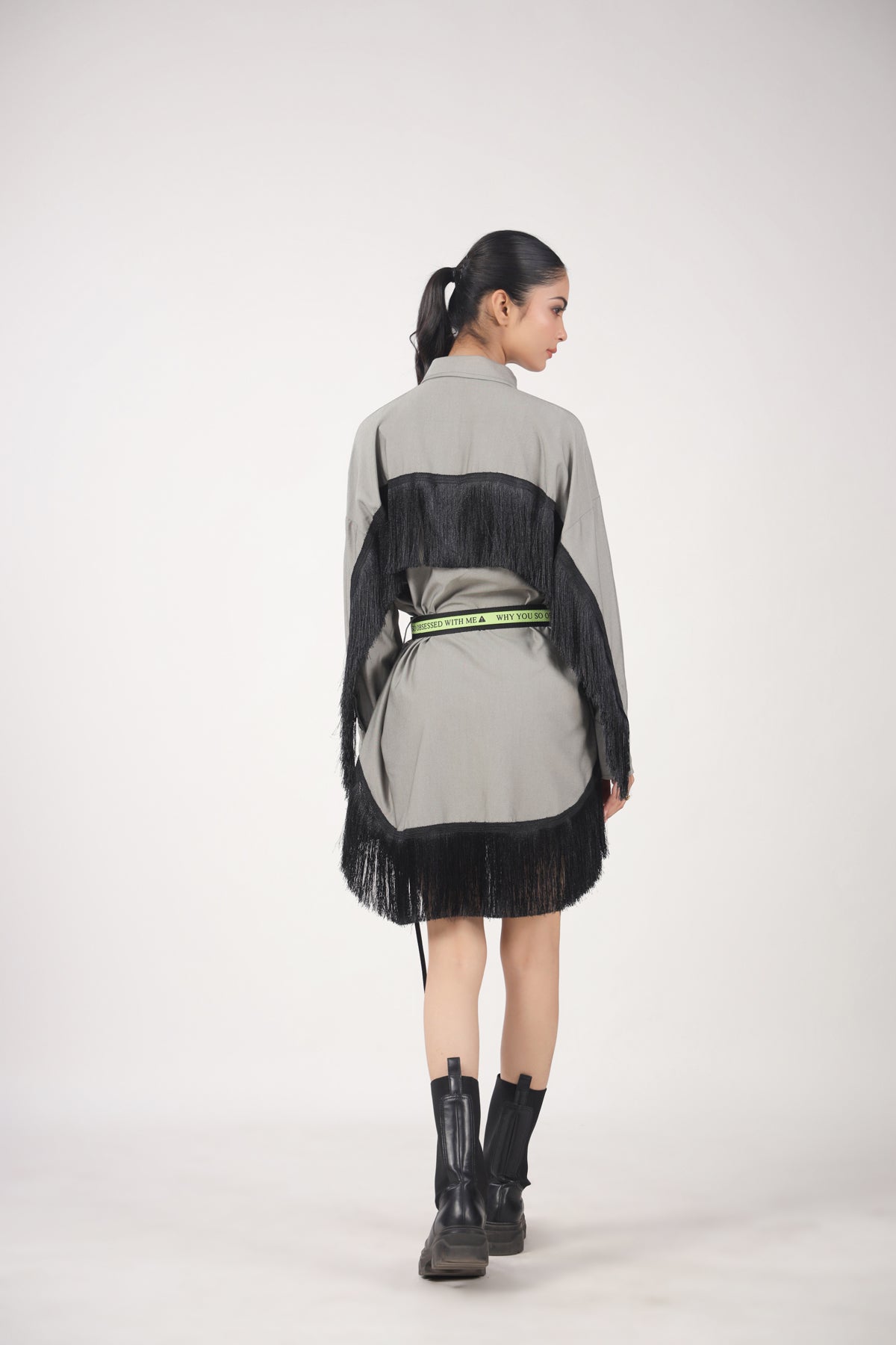 Jacket Dress With Tassels