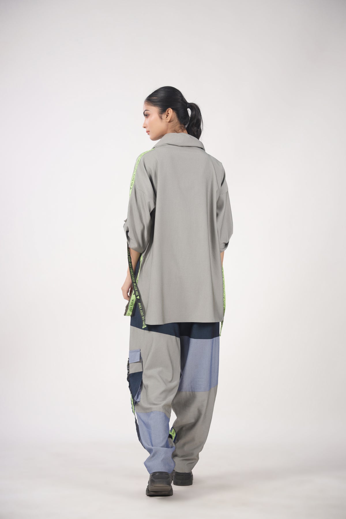 Highly Addictive Cowl Top with Baggy Pants