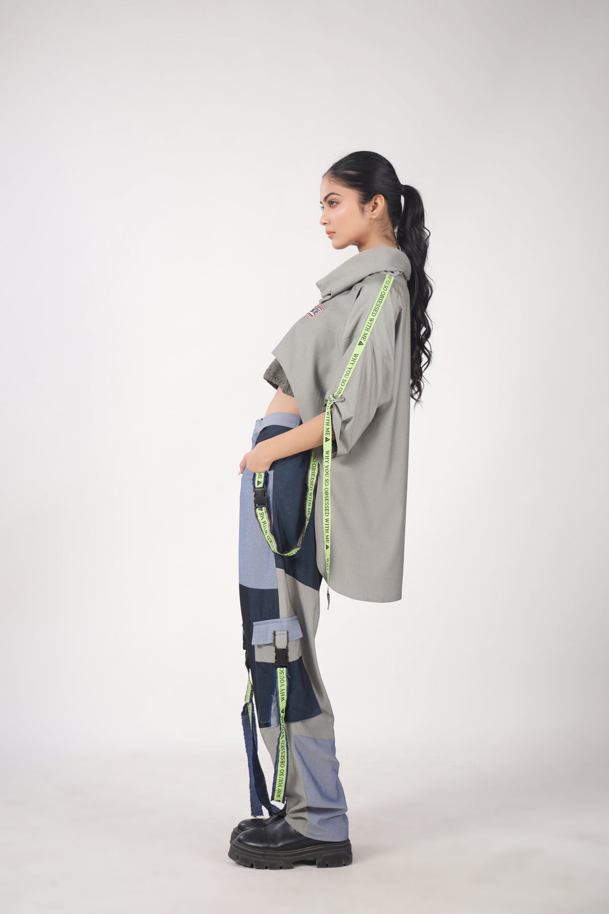 Highly Addictive Cowl Top with Baggy Pants