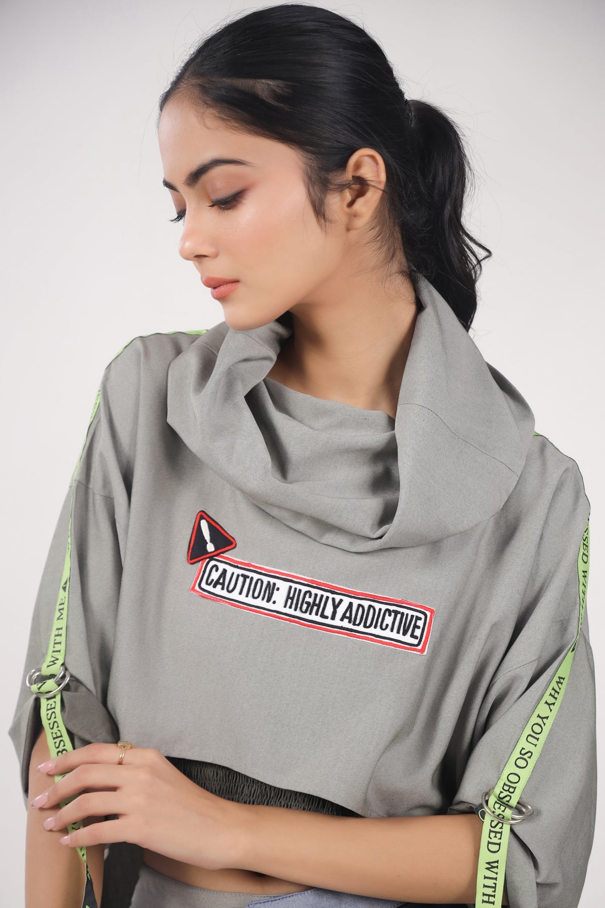 Highly Addictive Cowl Top with Baggy Pants