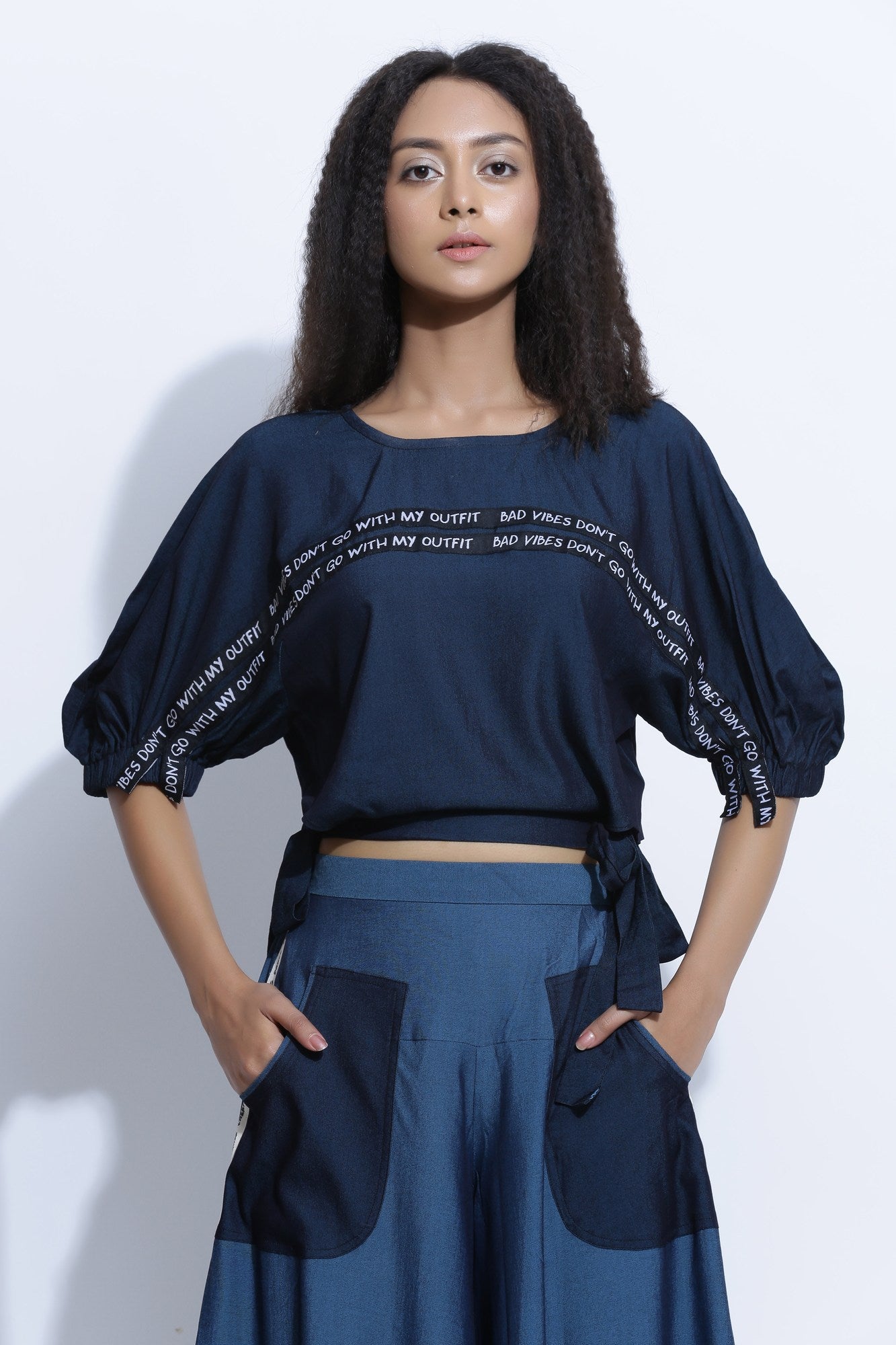 No Bad Vibes Crop Top