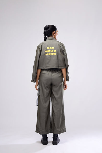 Olive Crop Top