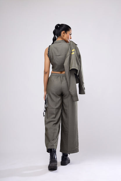 Olive Crop Top