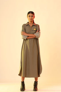 Olive Caution Dress