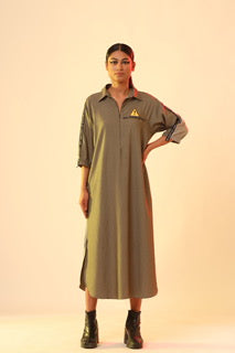 Olive Caution Dress