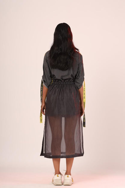 WIP Cowl Dress And Organza Skirt Set