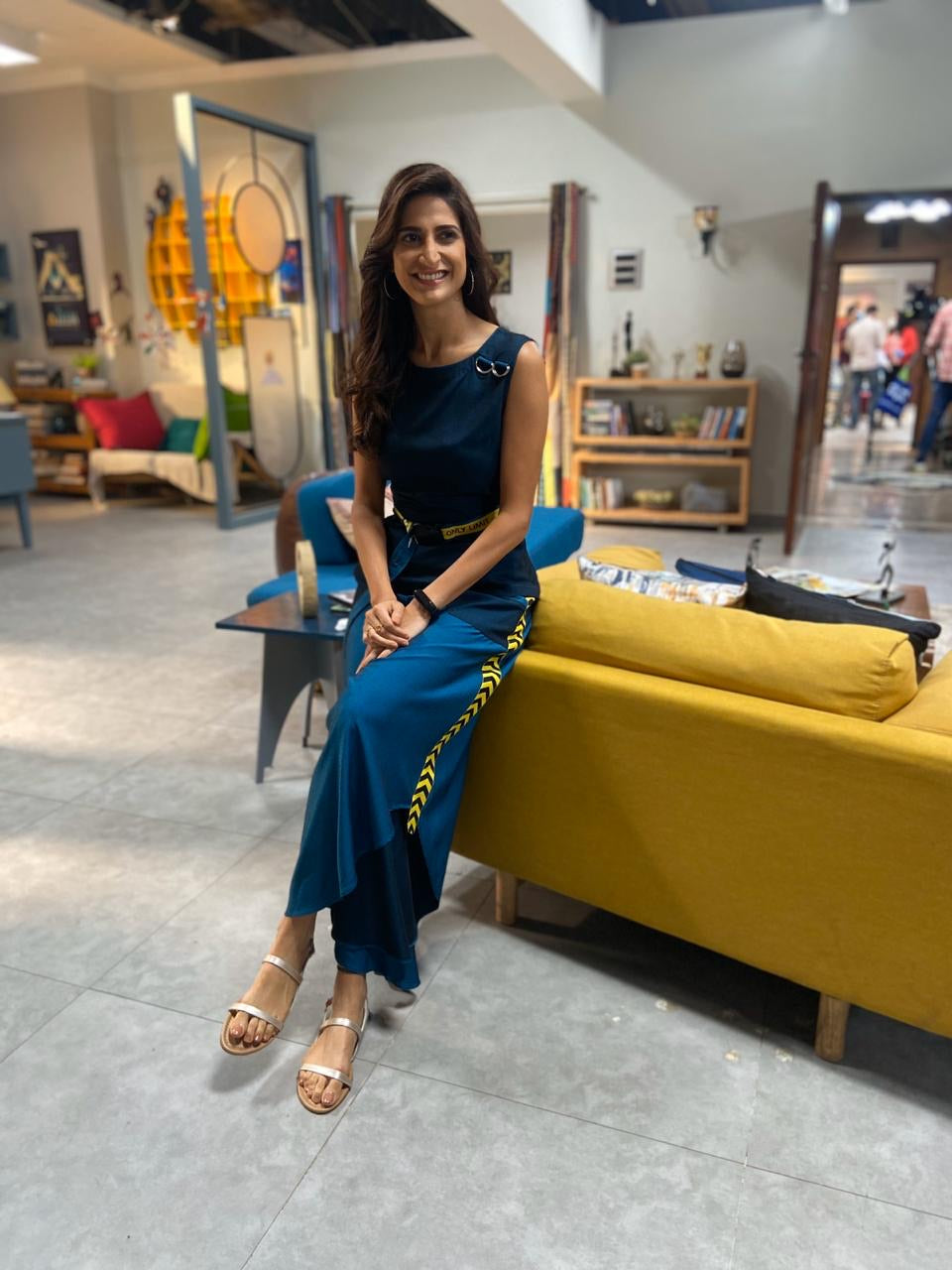 Peplum Top And Flare Pants set