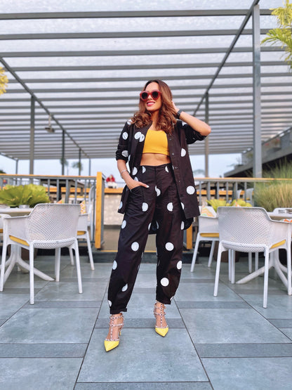 Black Polka Pants