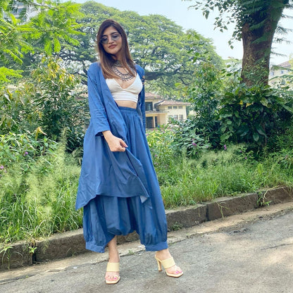 Ikat Jacket And Harem Pant set