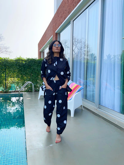 Black Polka Pants