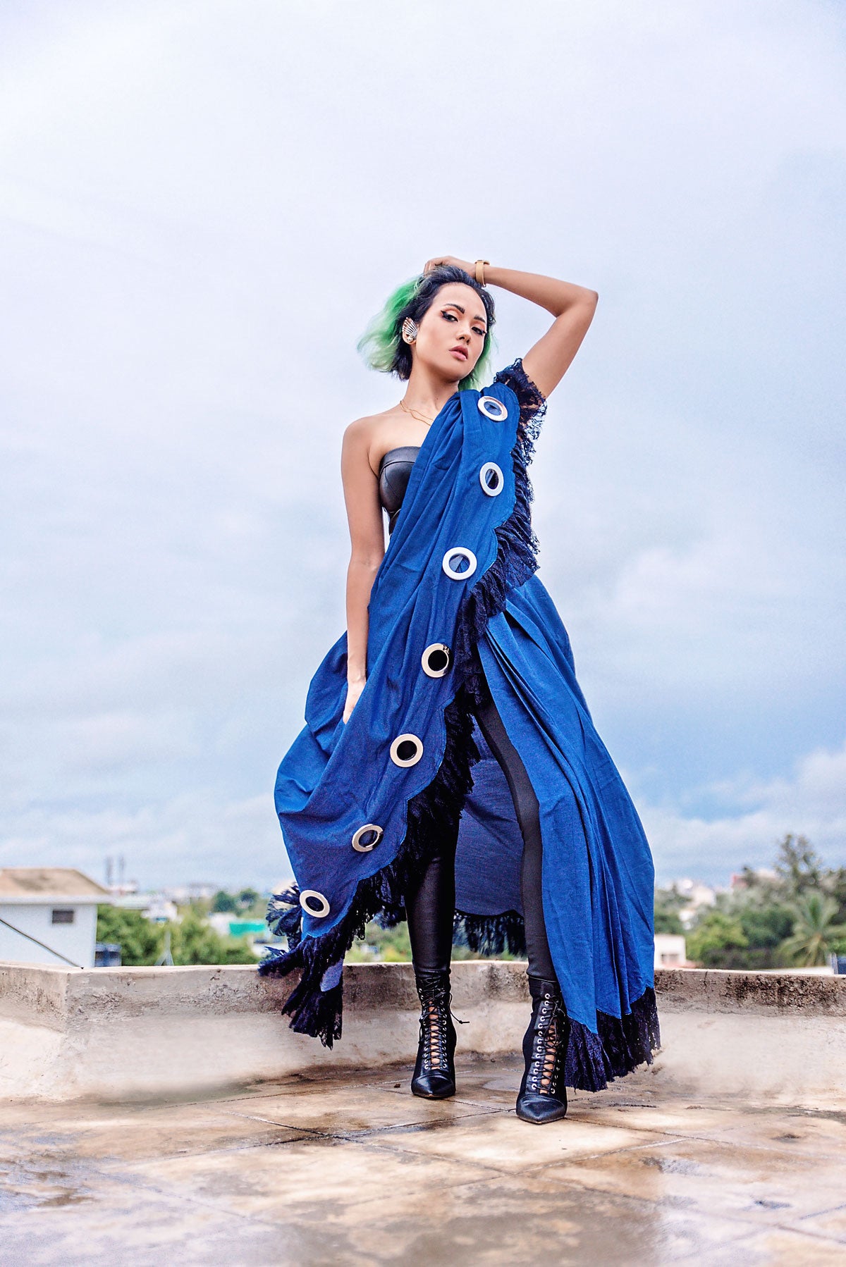 T-shirt Dress Sari Jeans Leggings, T-shirt, blue, fashion Design png |  PNGEgg