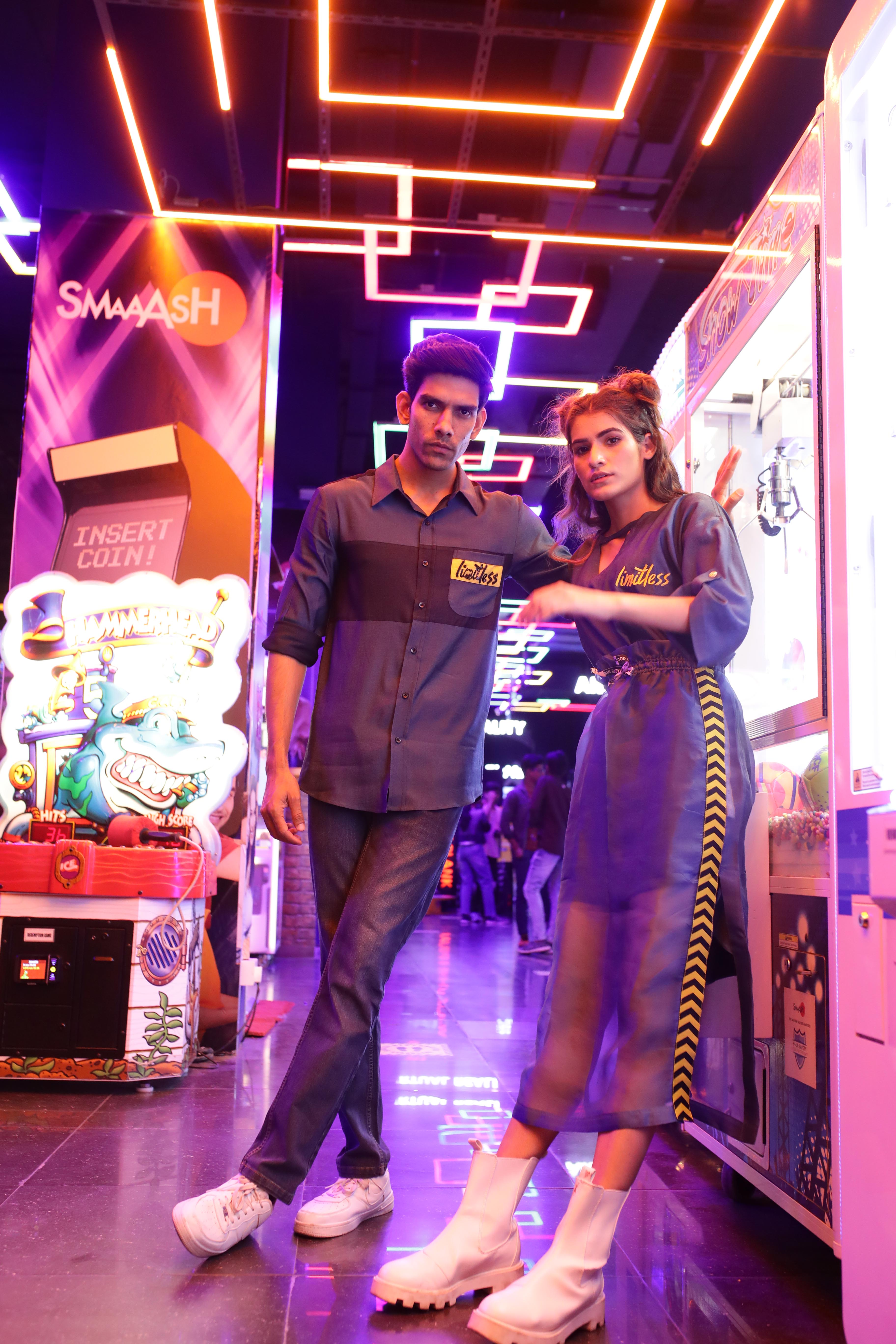 Limitless Choker Dress And Organza Skirt Set