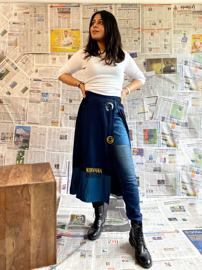 Inch Tape Crop Top And Nirvana Skirt
